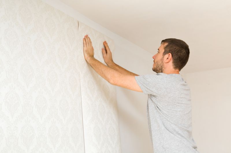 Patterned Wallpaper Installation